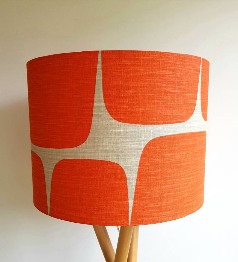 Scion Lohko Fabric Lampshade in Paprika & Pebble image 2