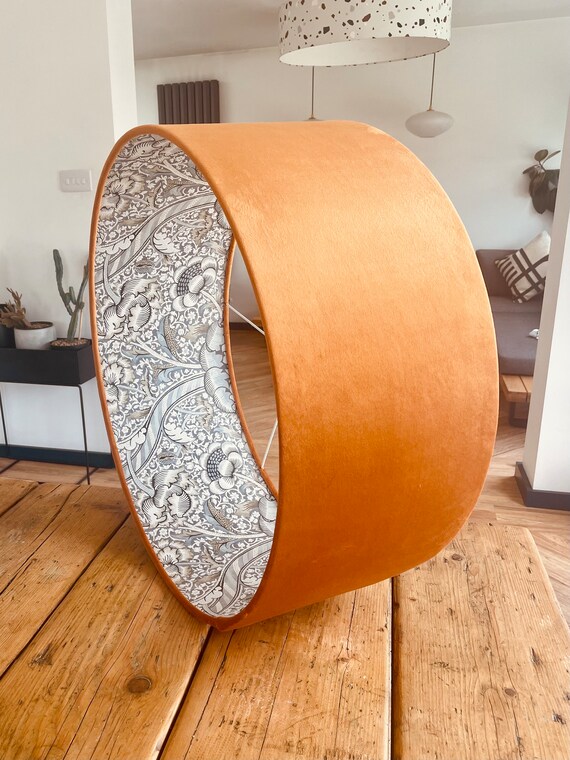 Wandle Paper Lined Lampshade in Grey stone by Morris Co. Choice