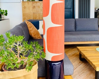 X Tall, 20cm Diameter Scion Lohko Fabric Lampshade in Paprika, Liquorice, Honey or Indigo