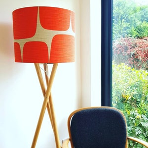 Scion Lohko Fabric Lampshade in Paprika & Pebble image 3