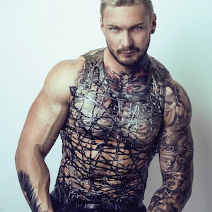 Ombre Mesh Latex Weste