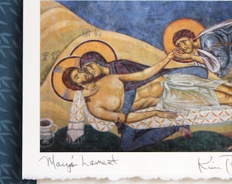 Orthodox Easter Greeting Card, Orthodox Easter Notecard, Pascha Card, Orthodox Get Well Card, Handmade Religious Greeting, Monastery Photo