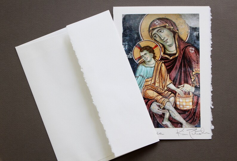 Religious Icon Card Photo Greeting Card, Orthodox Christmas Notecard, Religious Greeting ...