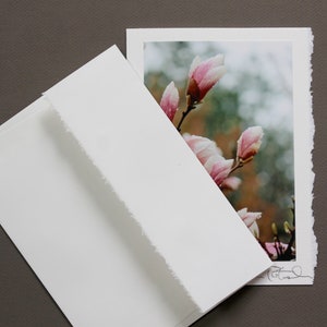 Photo Greeting Card, Botanical Greeting, Flower Photo Card, Floral Photo Card, Blank Card, All-Occasion Card, Mother's Day Card, Magnolia image 4