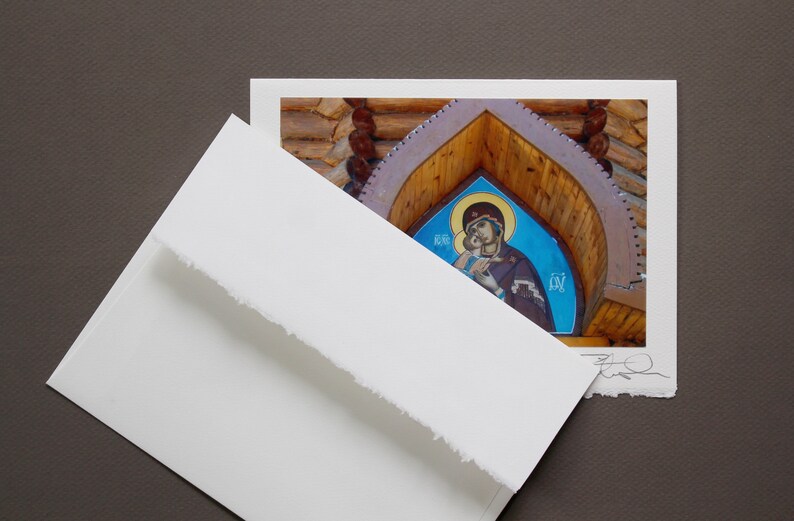 Photo Greeting Card, Orthodox Christmas Notecard, Religious Greeting