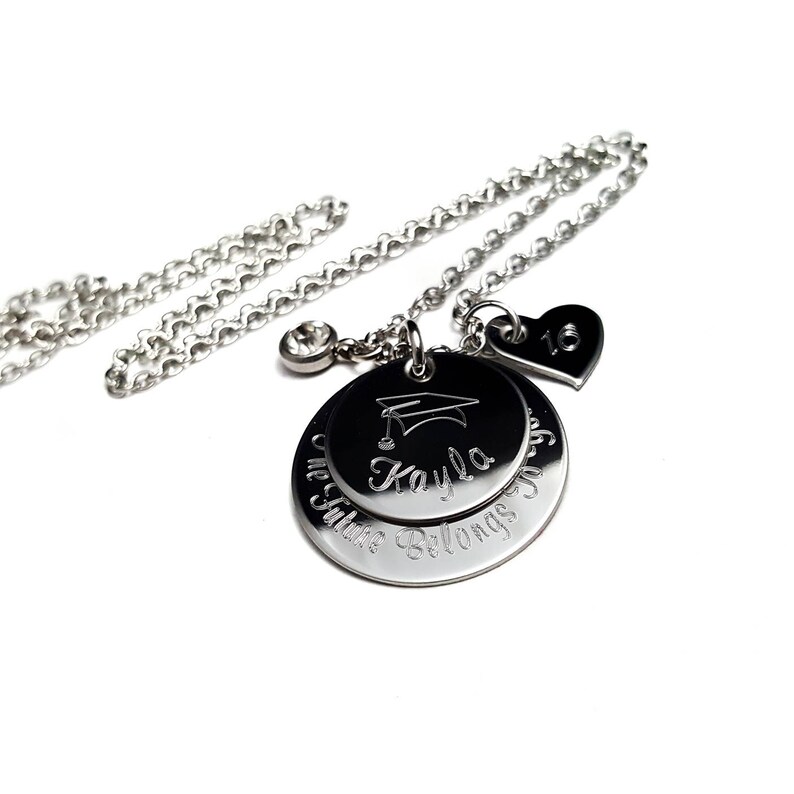 Engraved Graduation Jewelry High School Graduate College Etsy