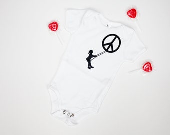 Mini Souls "Peace Keeper" tee or baby one-piece