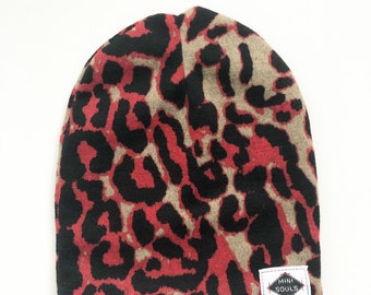 Mini Souls 'Ruby Leopard' Beanie