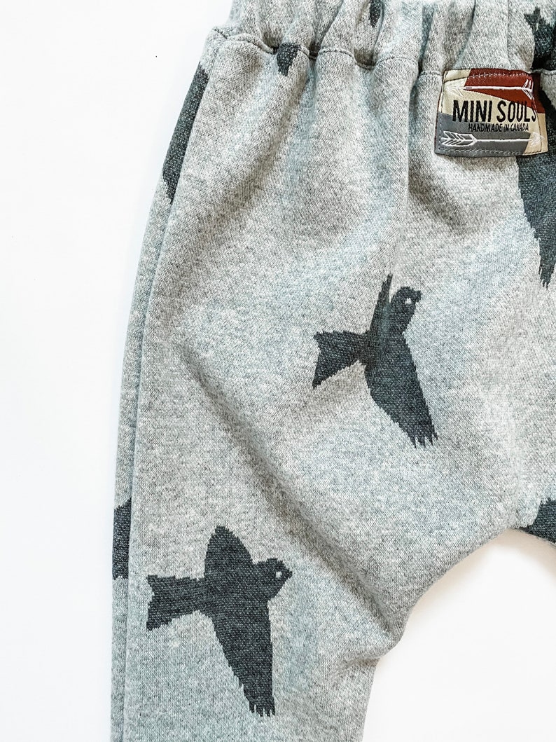 Mini Souls \u2018Take Flight\u2019 Grey Harem pants