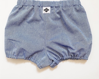 Mini Souls ‘Soft Blue Chambray’ Bloomers