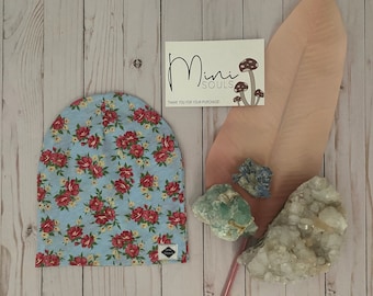 Mini Souls 'Peonies' Beanie
