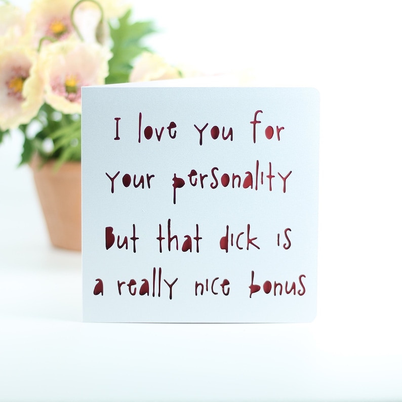 I love you for your personality, but that dick is a really nice bonus. Birthday, Anniversary, just because. image 1