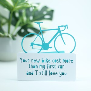 Votre nouveau vélo coûte plus cher que ma voiture, Carte pour un anniversaire de cycliste, anniversaire de vélo, carte d’aventure à vélo, carte de cycliste, carte pour cycliste,