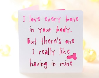 Funny Birthday Card: Love Your Bones, Sarcastic Snarky Card