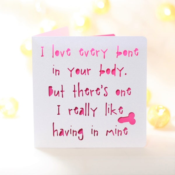 Funny Birthday Card: Love Your Bones, Sarcastic Snarky Card