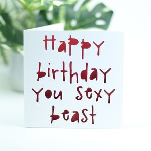 Joyeux anniversaire toi Bête sexy...