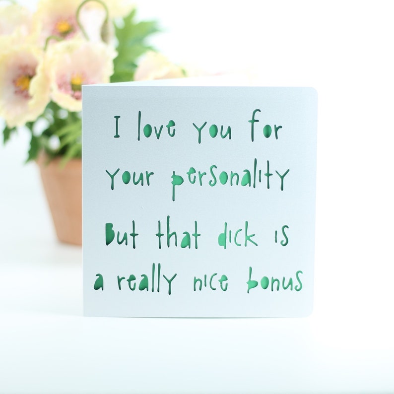 I love you for your personality, but that dick is a really nice bonus. Birthday, Anniversary, just because. image 2