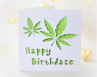 Happy Birthday To My Best Bud Grußkarte – Lustige Cannabis-Karte Für Stoner-Freunde