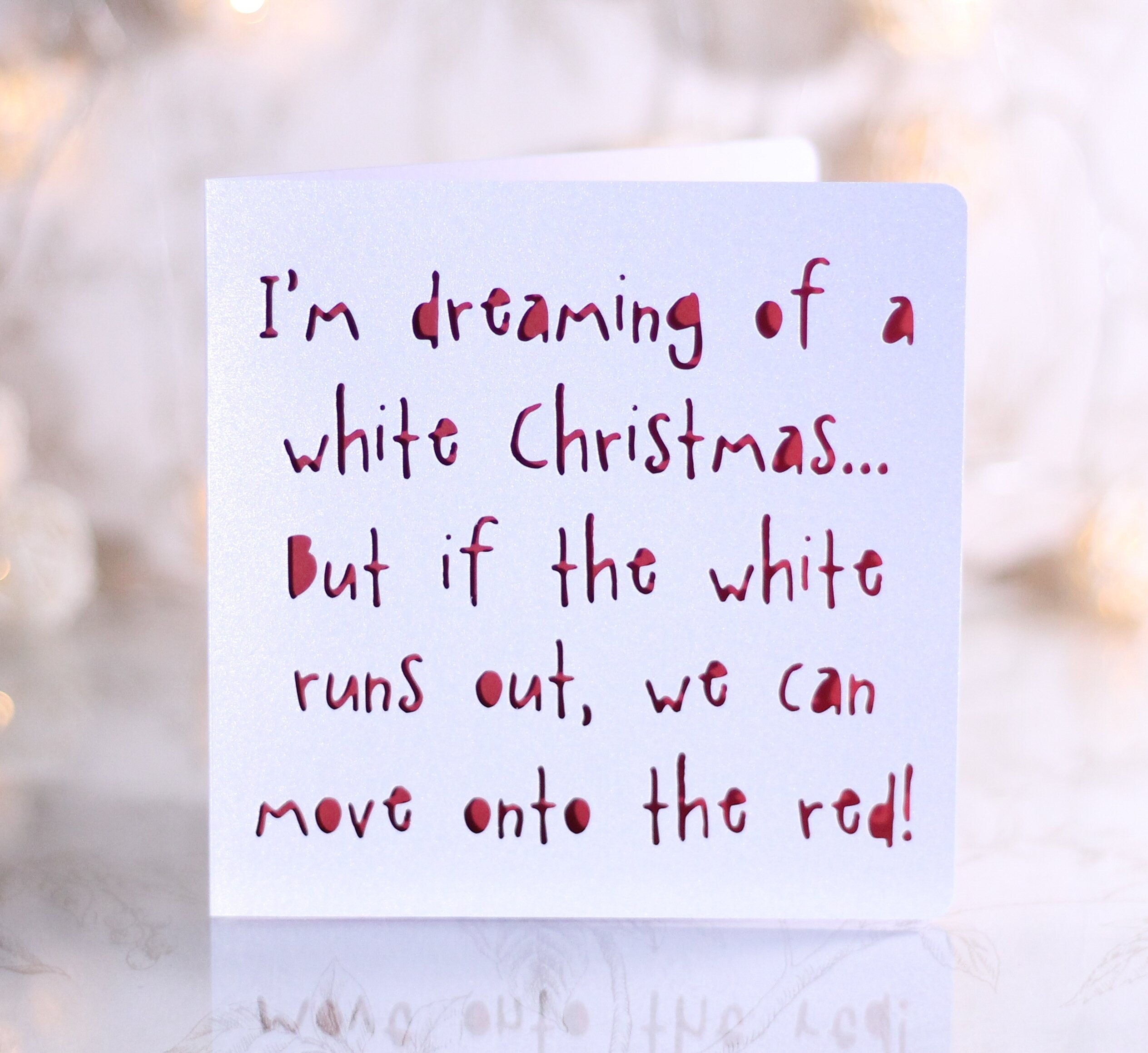 I'm Dreaming of a White Christmas a Secular Holiday Card Etsy Canada