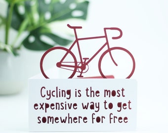 Cycling is an expensive hobby card,  Card for a cyclists birthday,  bicycle birthday, bike adventure card, cyclist card, card for cyclist,