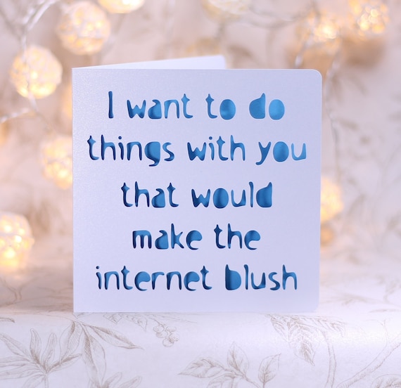 I want to do things with you silly birthday card sarcastic ...