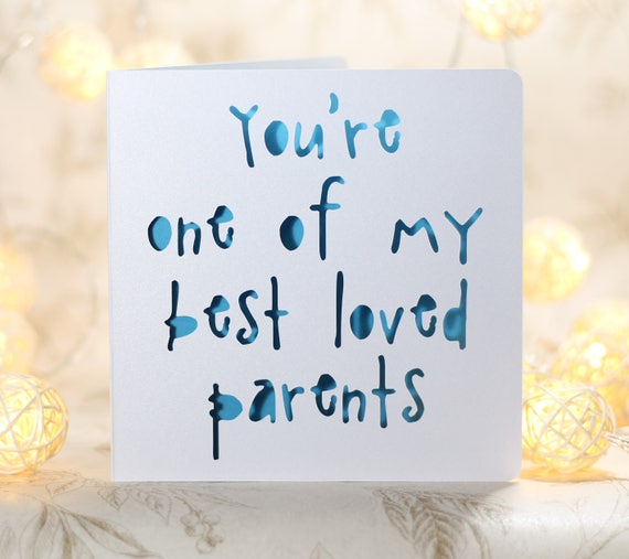 Snarky Mother's Day Card: Sarcastic Paper Cutout Card
