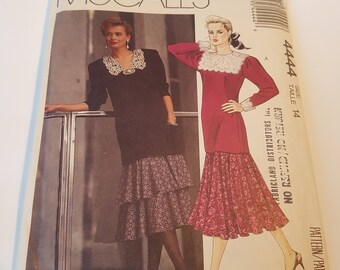 Vintage McCall's 4444 Sewing Pattern Misses' Two-Piece Dress - Tunic in size 14