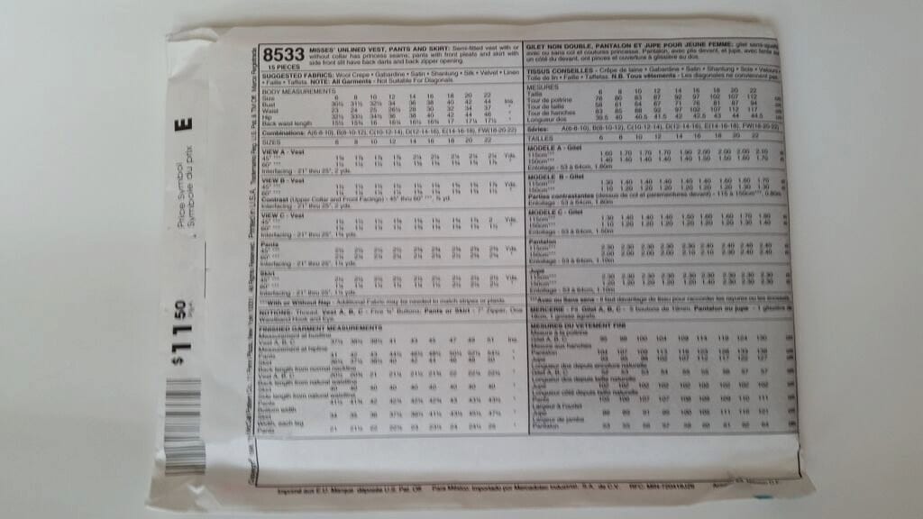Mccall's Select-a-size Sewing Pattern 8533 Misses' - Etsy