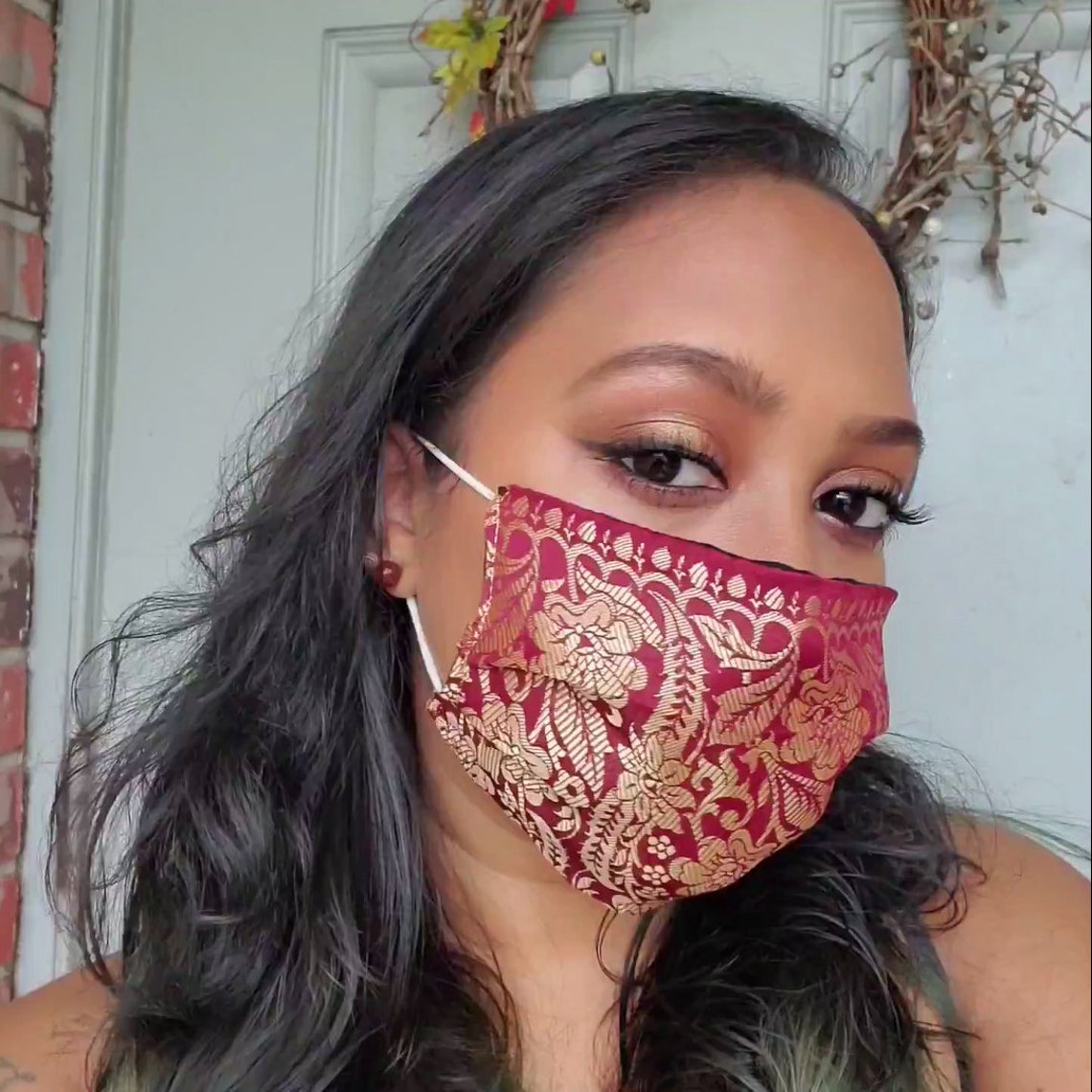 Face masks Indian Saree fabric handmade masks Etsy