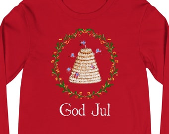 Norwegian God Jul Kransekake Långärmad T-shirt