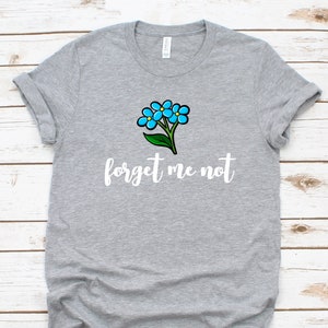 Forget Me Not Shirt Nature Inspired Shirt Flower Shirt
