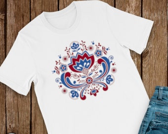 Norweger Rosemaling Skandinavisches T-Shirt
