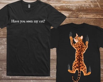 Gato de Bengala engraçado - camiseta de escalada de gato, gatos são idiotas, camiseta de mãe de gato, amante de gato