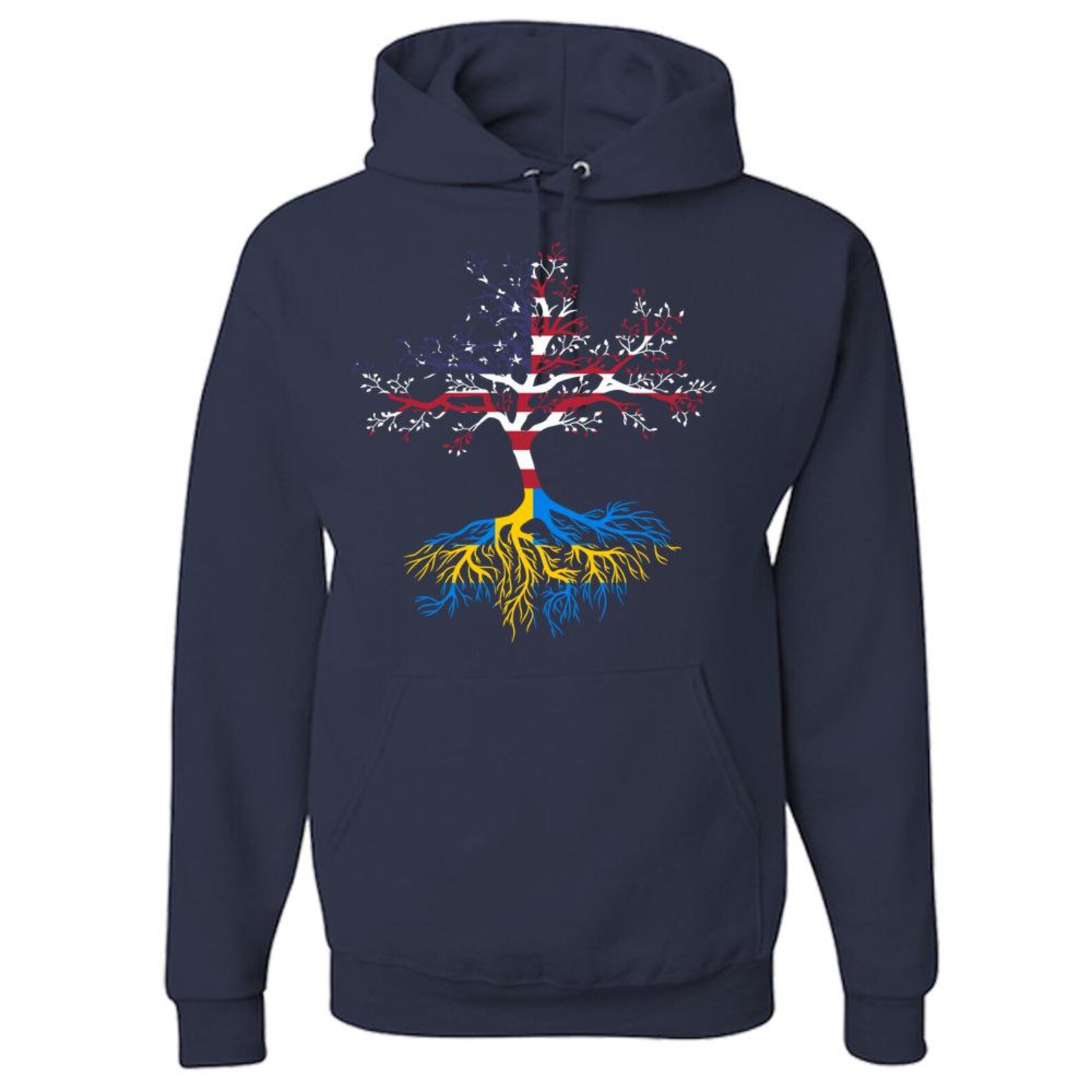 Print Pattern Swedish Men Women Pullover Hoodie
