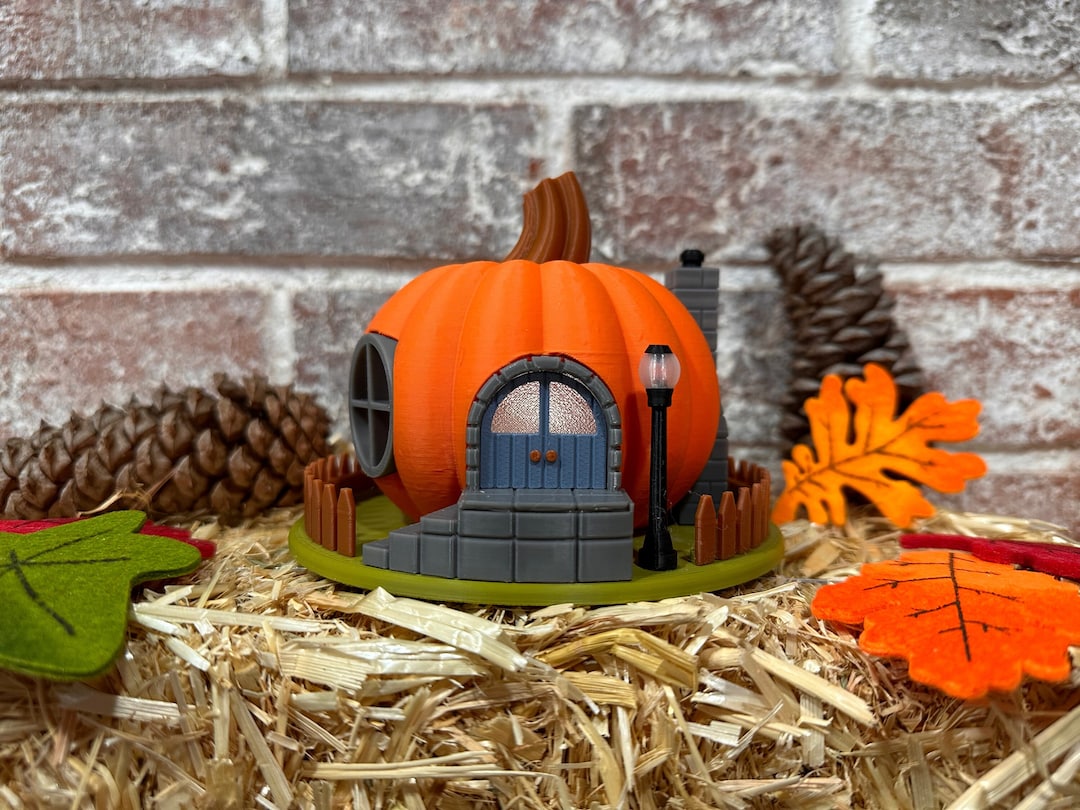 Pumpkin Fairy House Tealight Holder Etsy