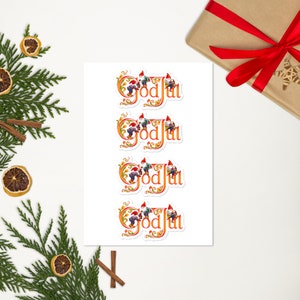 Norwegian God Jul Sticker Sheet