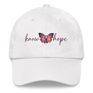 Know Hope Butterfly Baseball Cap