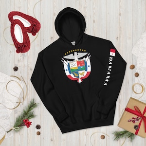 Panama Flag Emblem Unisex Hoodie