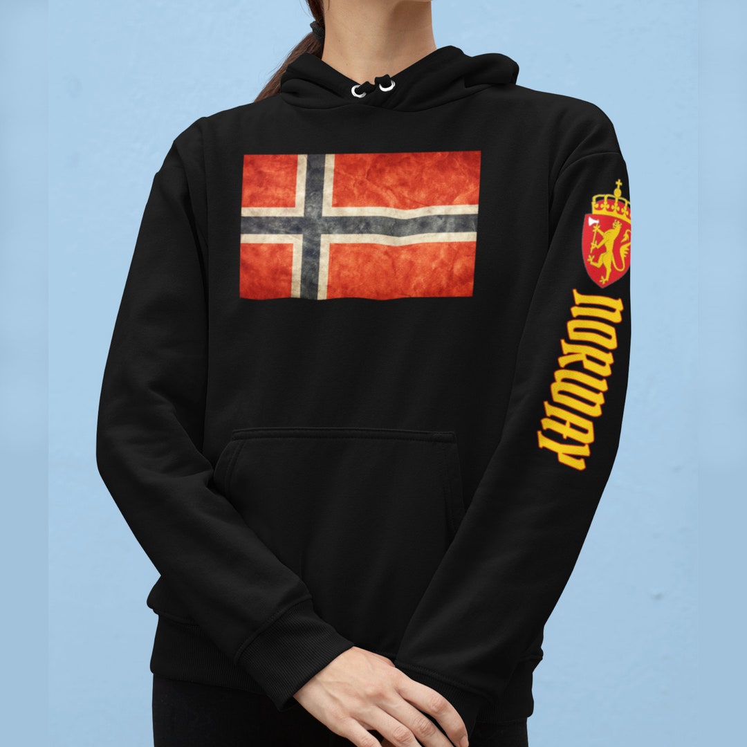 Bandera de Noruega Sudadera con capucha unisex Etsy Espana