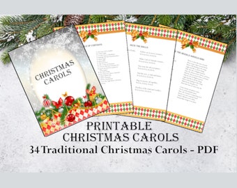 Christmas Carols Songbook Printable