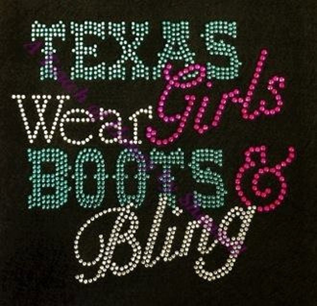 Country/texas Girls Wear Boots and Bling - Etsy