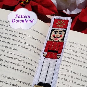 Red Nutcracker Cross-Stitch Pattern - PDF Download