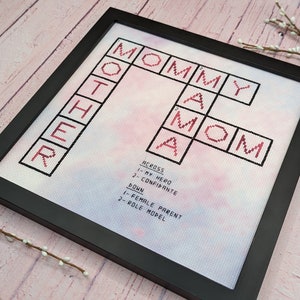 Mother Crossword Cross stitch Pattern PDF Download Etsy Mother Crossword Cross stitch Pattern PDF Download Etsy