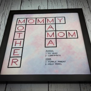 Mother Crossword Cross stitch Pattern PDF Download Etsy Mother Crossword Cross stitch Pattern PDF Download Etsy