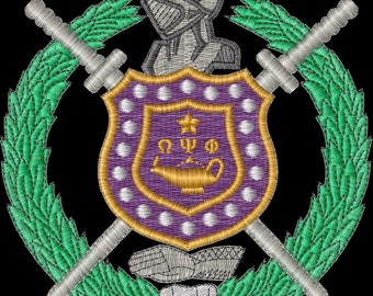 Archivo de costura de escudo para bordado. No es un artículo físico.