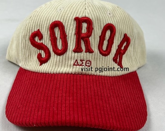 Restocking end of May 2026 Delta Sigma Theta SOROR  corduroy hat Hot item