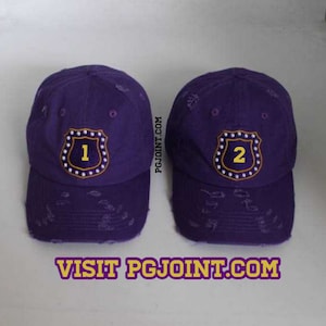 Embroidered line hat