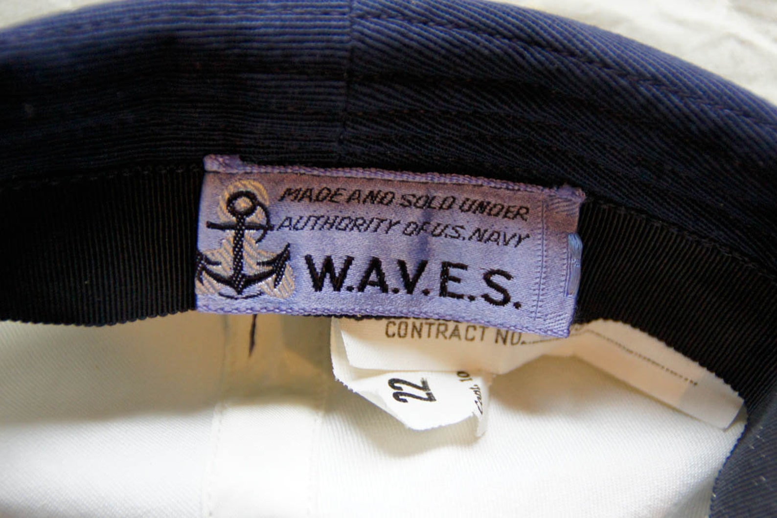WWII WAVES hat US Navy Original Etsy