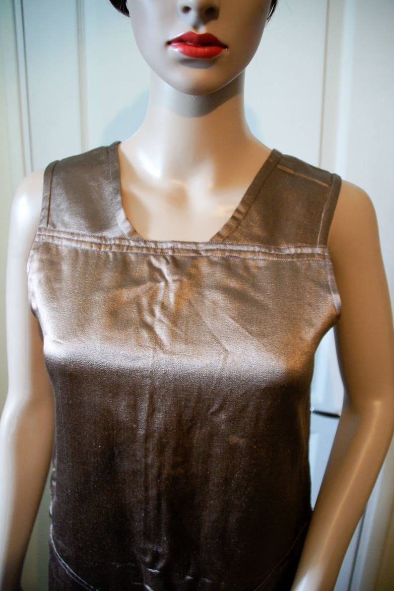 Vintage dress 1920's brown image 3