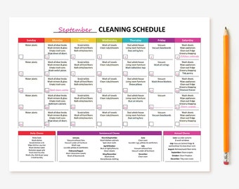 printable master house cleaning